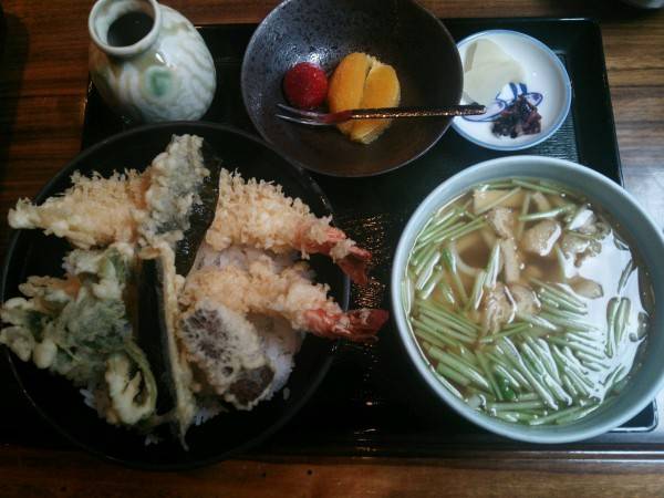 大海老天丼のセット