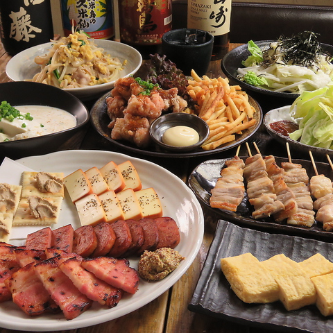 自慢の串焼き＆自家製スモーク