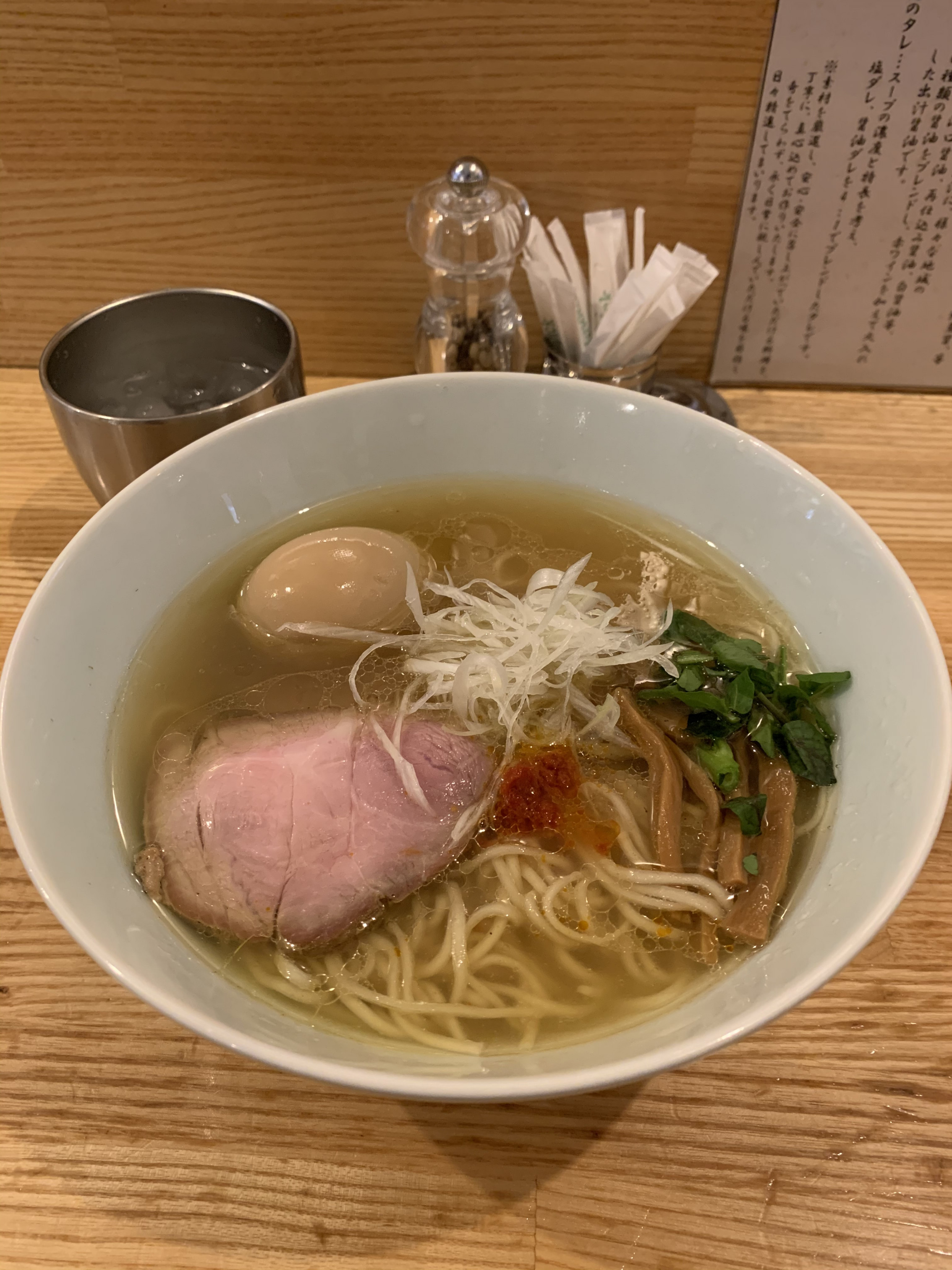煮玉子塩そば(1,000円)