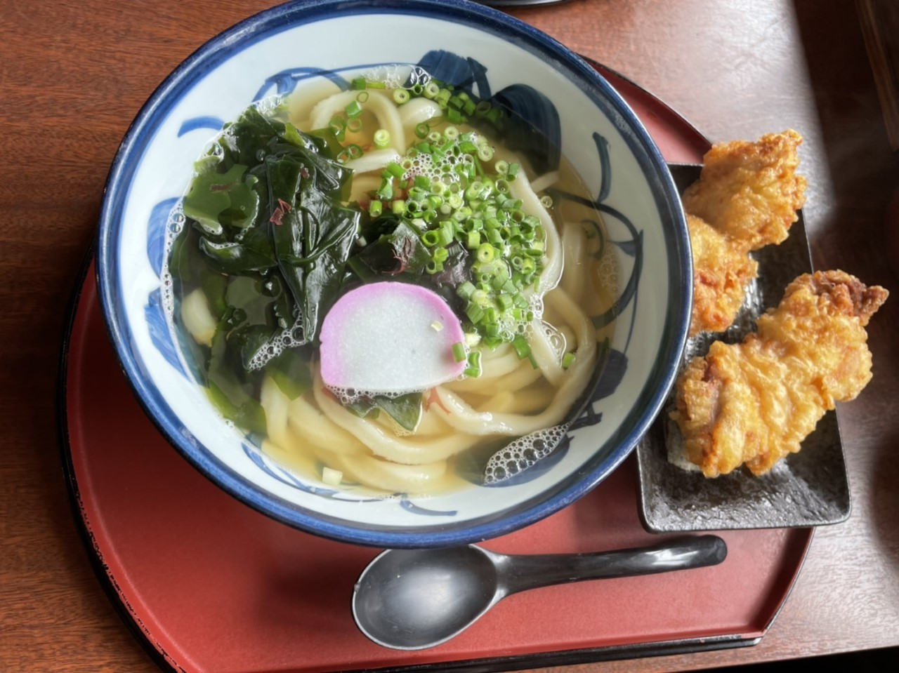 鶏天うどん　温